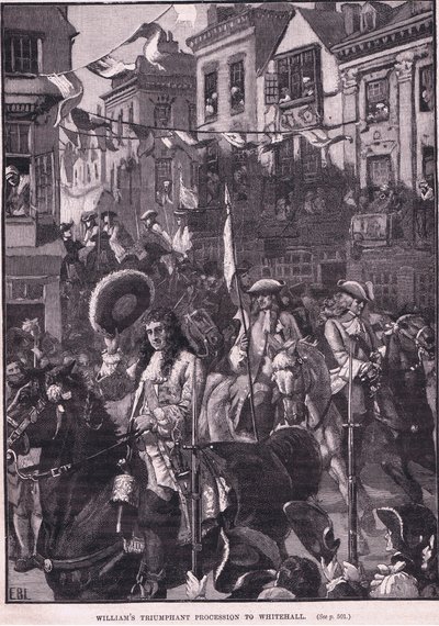 Il trionfale corteo di Williams a Whitehall, 1697 d.C. da Walter Stanley Paget